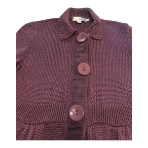 Boden St Malo Mauve Purple Knit Cardigan Tunic Sweater